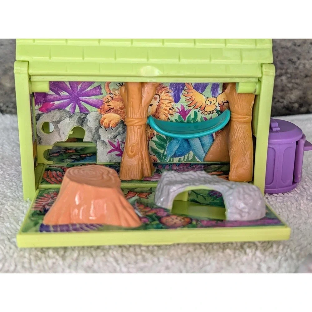 Vintage Pound Puppies 1995 Jungle Mini Compact 2 Figures Tiger Elephant READ